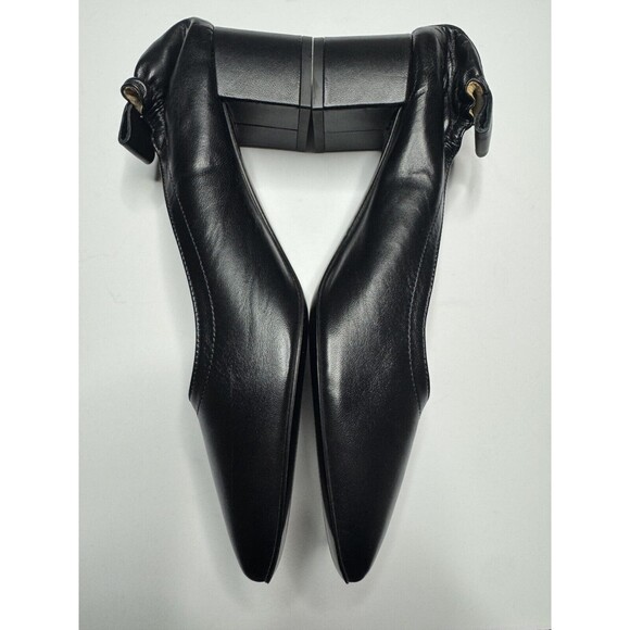 Everlane Size 10 The Day Heel Black Leather Block Round Toe Slip On NWOT - Picture 8 of 13